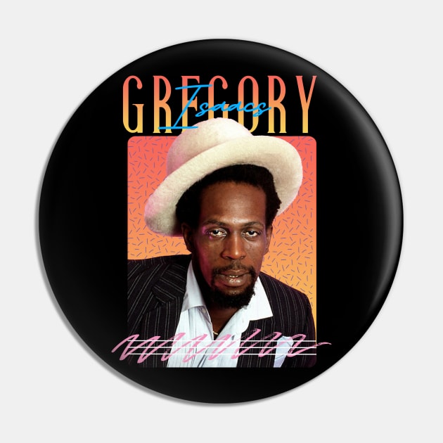 Gregory Isaacs Retro Aesthetics Fan Art Pin by Ihkwan Art