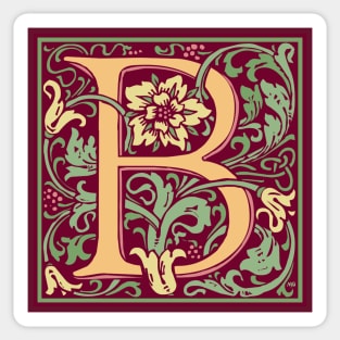 Green color Letter B Sticker for Sale by WECreations