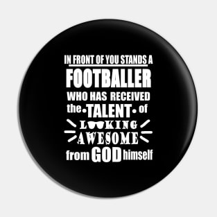 Football Player Gift Fitness Model Gym Pin