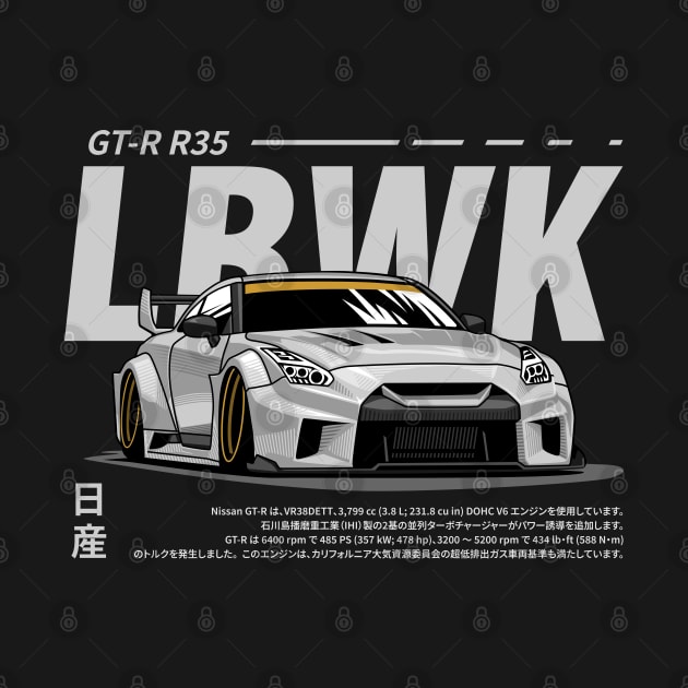 JDM car Nissan GTR R35 by celengan