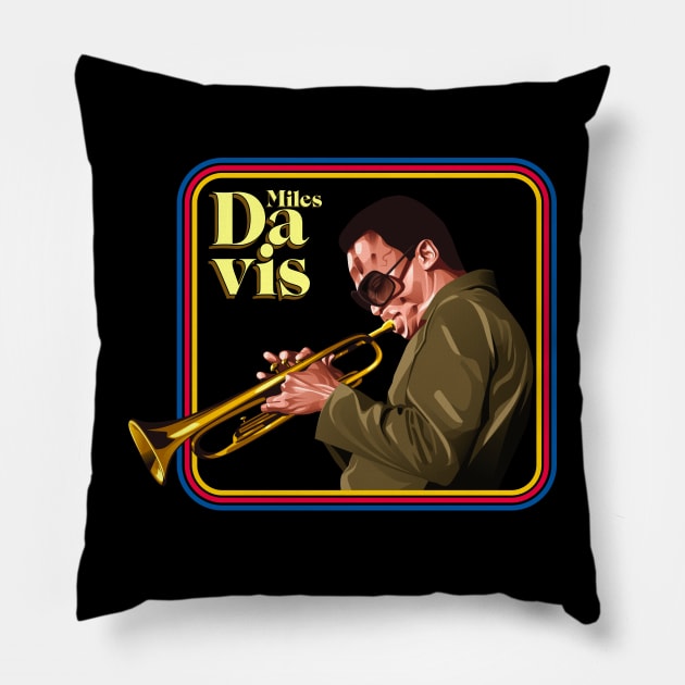 Miles Davis Pillow by MIKOLTN