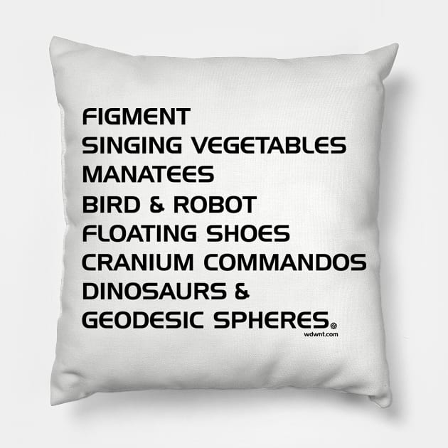 Epcot 35th Anniversary List - WDWNT.com Pillow by WDWNT