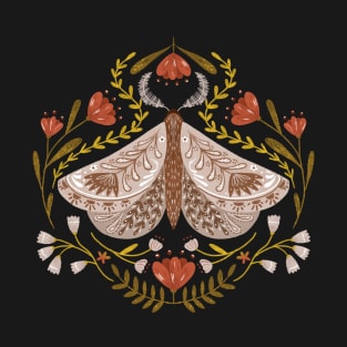 Moth with Flowers T-Shirt