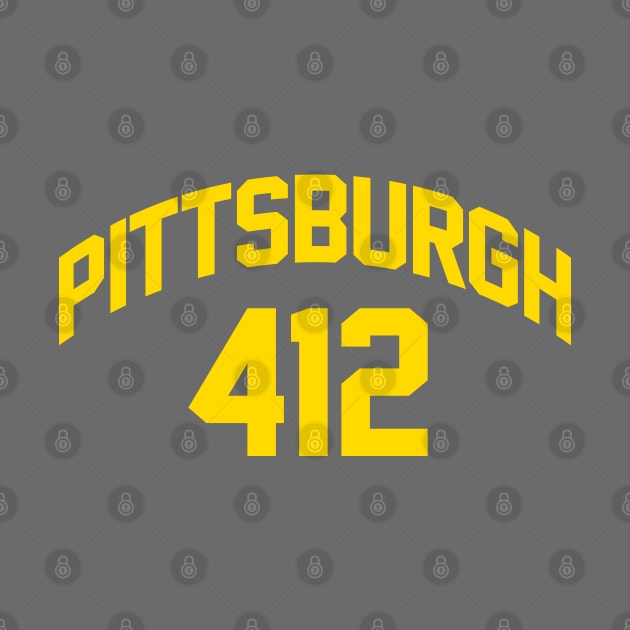 Pittsburgh Area Code 412 Jersey by ObiPatricKenobi