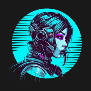 Beautifull Cyberpunk Girl T-Shirt