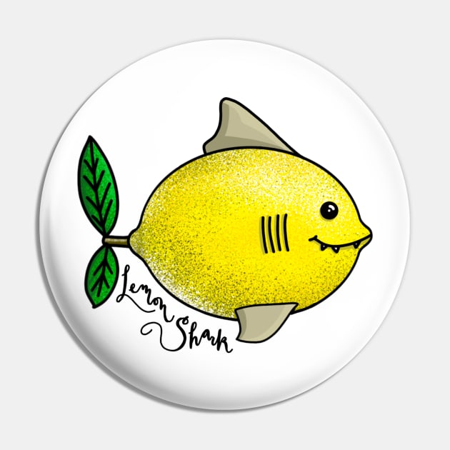 Lemon Shark Pin by thecurlyredhead