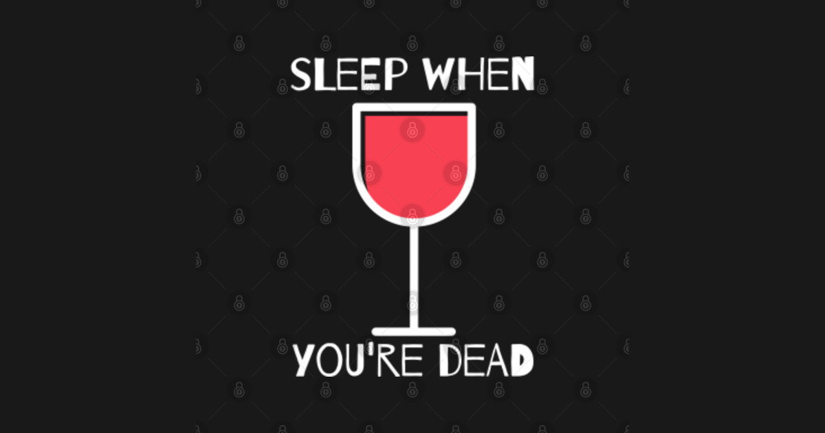 Sleep When Your Dead Unique Design Sleep When Youre Dead Plakat i