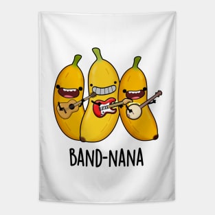 Band-nana Funny Fruit Banana Pun Tapestry