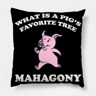 Mahogany Pig Gift Gifts Pillow