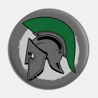 Retro Spartan Helmet Pin