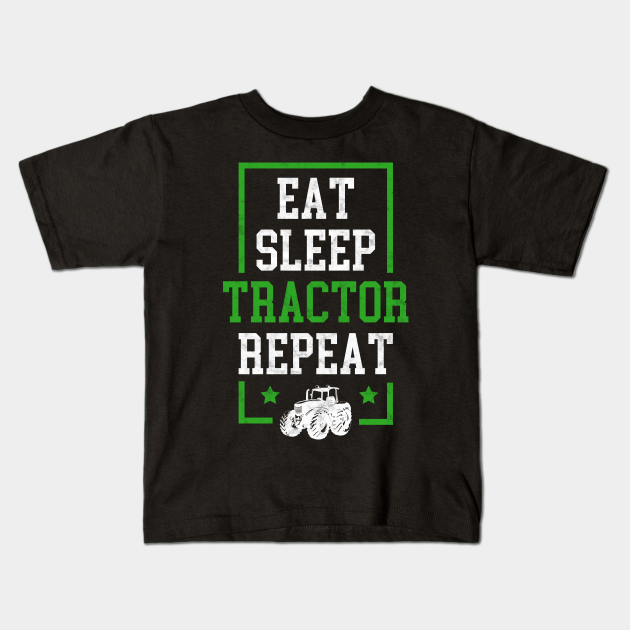 Farming Farmers Tractor Kids Boys / Girls T-Shirt Milk Sleep Eat Repeat Farming Farmers Tractor Kids Boys / Girls T-Shirt Milk Sleep Eat Repeat