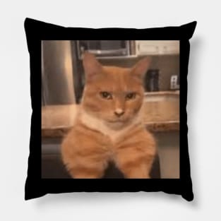 mewing meme looksmax cat funny Pillow