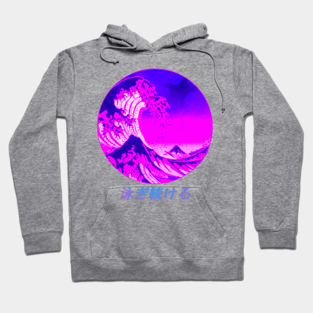 swimming wave hoodie