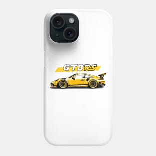 Porsche 911 992 gt3 rs victor art legendary yellow Phone Case