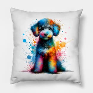 Pumi in a Vivid Paint Splash Wonderland Pillow