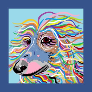 Colorful Afghan Hound T-Shirt