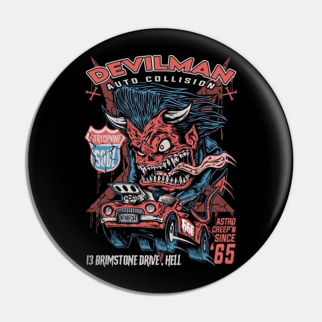 "DEVILMAN" Pin by joeyjamesartworx