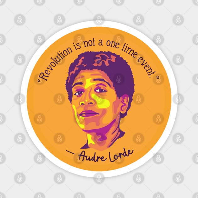 Audre Lorde Portrait and Quote Magnet by Slightly Unhinged