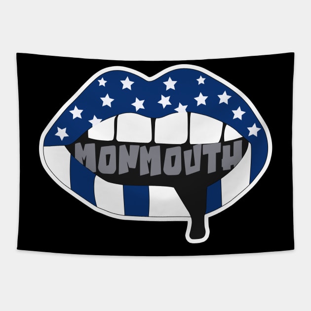 Monmouth Lips Tapestry by NFDesigns