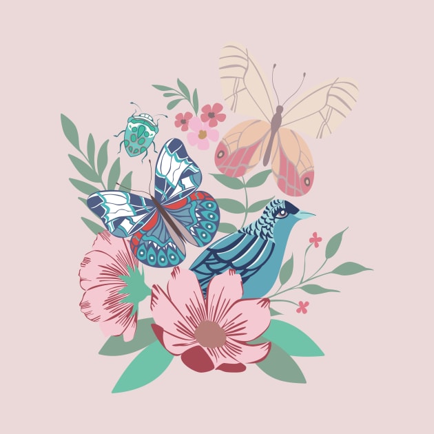 Birds, Butterflies, Blooms  and Bugs by estudioanzol