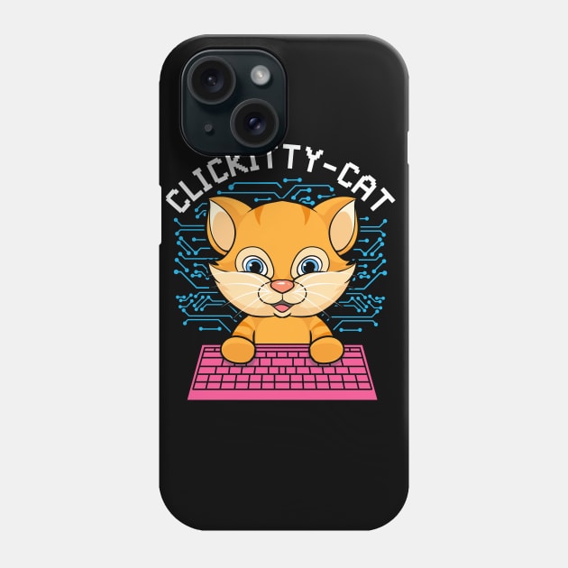 Encoder Cat Kitty Coder Computer Programer Phone Case by E