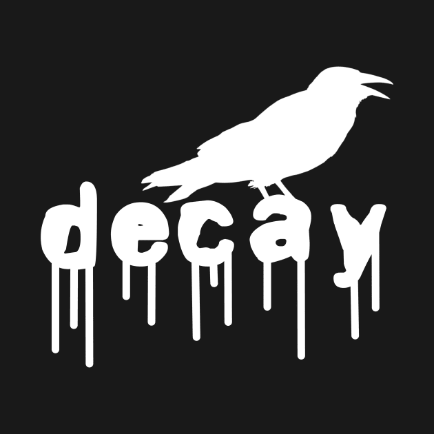 Raven sits on decay, Gothic fashion by SpassmitShirts