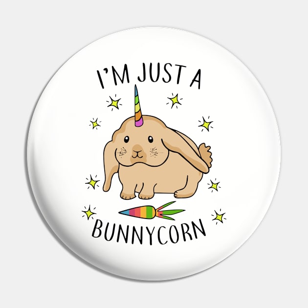 Im Just A Bunny Corn Unicorn Pin by huepham613