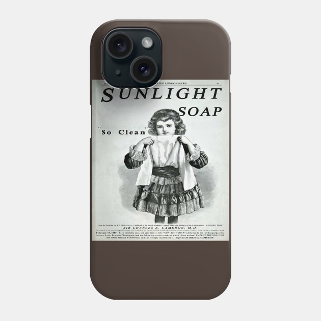 Vintage Sunlight Soap Advertisement Phone Case by xposedbydesign