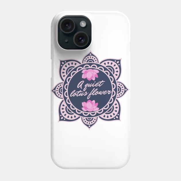 Purple Flower Luxurious Health and Wellness Lifest Phone Case by MeKong