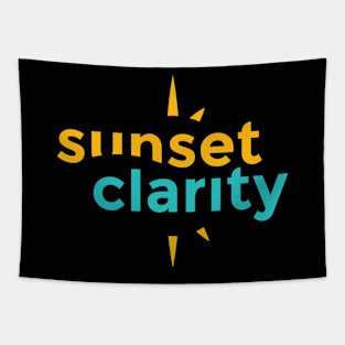 Sunset Clarity Logo Tapestry