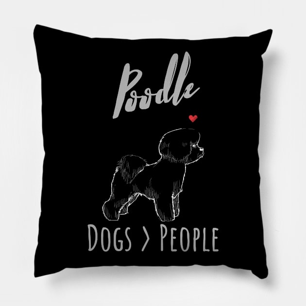 Poodle - Dogs > People Pillow by JKA