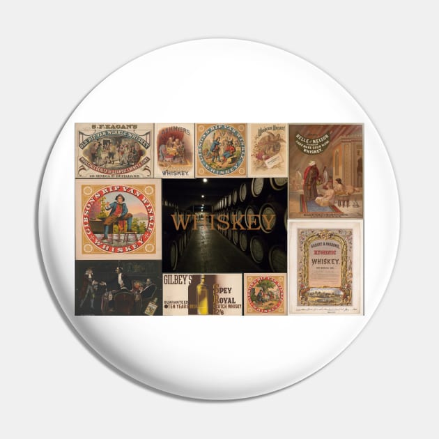 Whiskey - Vintage Advertising Pin by JimDeFazioPhotography