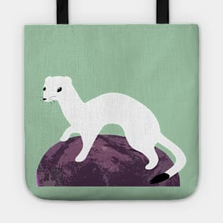 Ermine in winter dress Tote