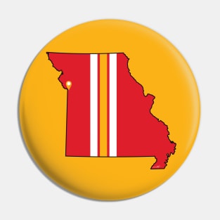 Kansas City Football Pin