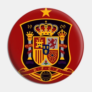 La Furia Roja - Andres Iniesta #6 - Front and Back Pin