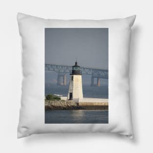 Newport Harbor Lighthouse Pillow