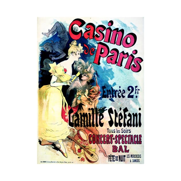 CASINO DE PARIS Camille Stefani Theatre Performance Vintage French by vintageposters