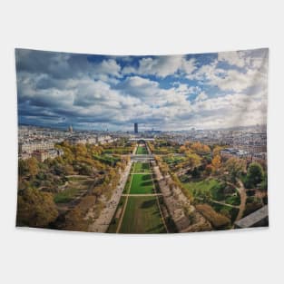 Panoramic view to the Paris city Tapestry