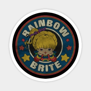 Rainbow Brite Vintage Texture Magnet