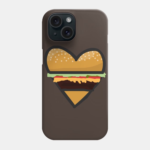 Hamburger love Phone Case by schlez