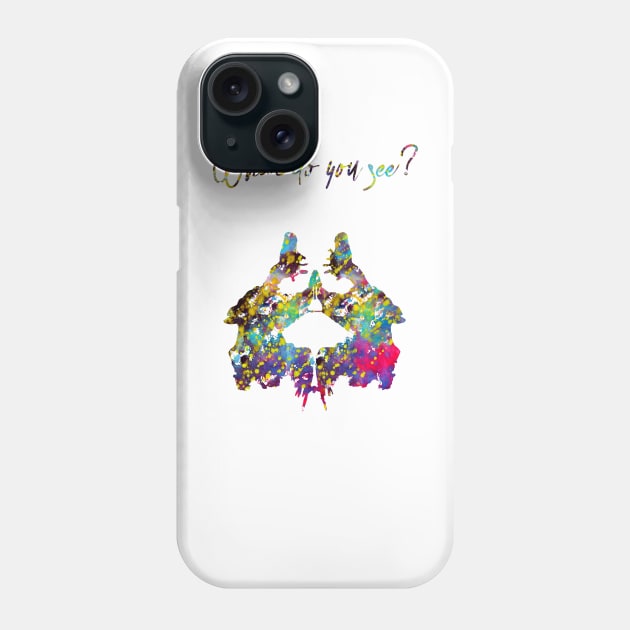 Rorschach inkblot test Phone Case by erzebeth