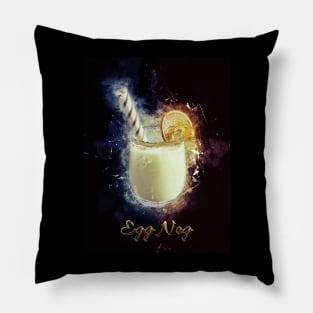 Egg Nog Cocktail Drink Happy Hour Party Pillow