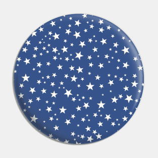 Shining golden and white stars Pin