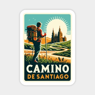 Buen Camino! El Camino de Santiago de Compostela - The Way of Saint James - Peregrino Pilgrim - Camino Frances Ingles Primitivo, Shirt, Hoodie, Mug, Tote, Sticker, Souvenir, etc Magnet