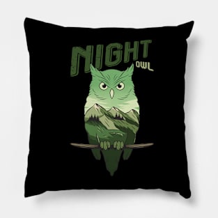 Owl Landscape Pillow