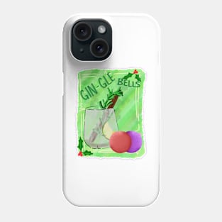 Gin-gle bells fun pun Christmas design Phone Case