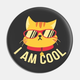 I AM COOL CAT Pin