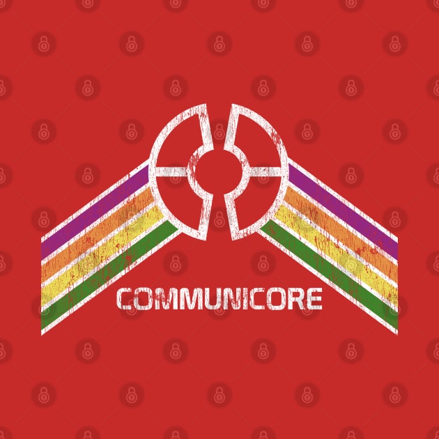 Vintage Communicore Logo EPCOT Center Pavilion Rainbow Design by retrocot