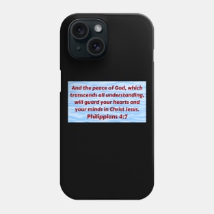 Bible Verse Philippians 4:7 Phone Case