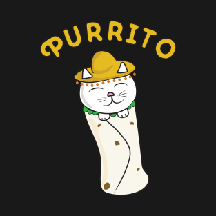 Purrito Cat Burrito Cinco De Mayo T-Shirt